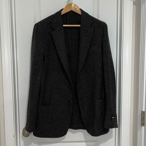 Todd Snyder Madison Sport Coat in Charcoal Herringbone